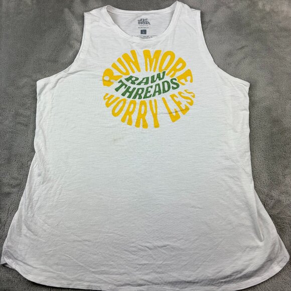 Raw Threads Athletics Run More Sleeveless Tank Top Women's Size XL - Picture 6 of 7